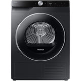 Uscator de rufe Samsung DV80T6220LB/S7, Pompa de caldura, 8 kg, Clasa C, Pompa de caldura, Optimal Dry, Air Wash, Wifi SmartThings, AI Control, Negru