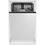 Masina de spalat vase incorporabila Beko DIS28023, 10 seturi, 8 programe, AquaIntense®,Motor ProSmart™Inverter , Flexible HalfLoad™, Mini 30',Clasa E , 45 cm