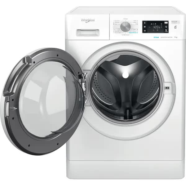 Masina de Spalat Rufe Frontala WHIRLPOOL FFB 7459 WV EE, 6th Sense, 7 kg, 1400 rpm, Clasa B, Alb