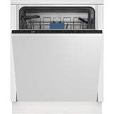 Masina de spalat vase incorporabila Beko BDIN16435, 14 seturi, 6 programe, HygieneIntense, AutoDoor Opening, Clean&Shine, Clasa D, 60 cm