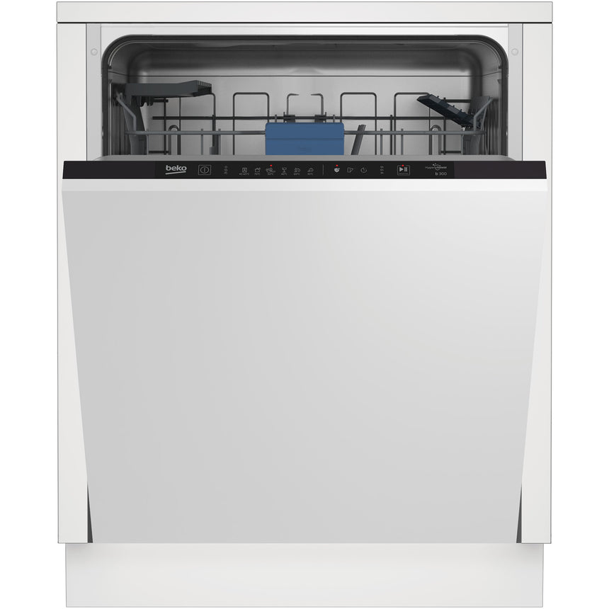 Masina de spalat vase incorporabila Beko BDIN16435, 14 seturi, 6 programe, HygieneIntense, AutoDoor Opening, Clean&Shine, Clasa D, 60 cm