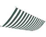 Aparatoare Balcon, Dungi, Verde-alb, 90x500 Cm