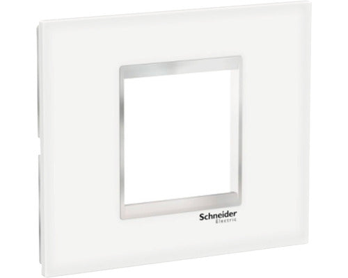 Rama Aparataje Schneider Easy Styl 2 Module, Sticla Alba