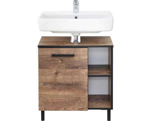 Baza Lavoar Baie, Pelipal 374, 1 Usa Rotativa, PAL, 60 cm, Stejar Ribbeck