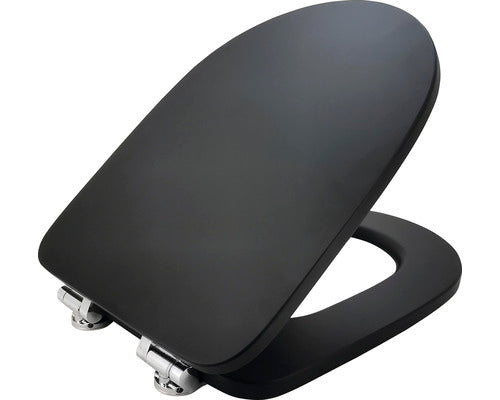 Capac WC FORM&STYLE Dominica Uni, inchidere lenta, negru mat