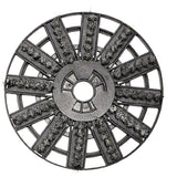 Perie sarma rotunda KWB Ø180mm, sarma dura de otel