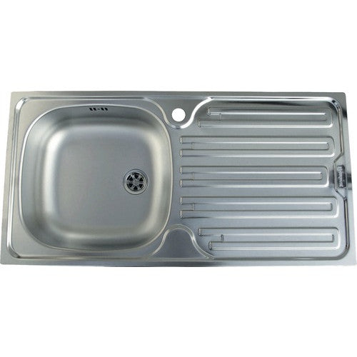 Chiuveta Inox Franke CIL 611, Picurator pe stanga, 780*435 mm, Inox Dekor