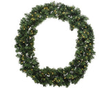 Corornita artificiala Lafiora Chamonix cu LED Ø 60 cm H 15 cm verde