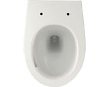 Set vas WC suspendat JUNGBORN Mandara rimless cu tehnica Turbo Flush si capac WC, alb