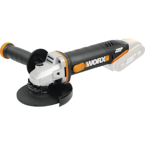 Polizor unghiular fara acumulator Worx WX803.9 20V 125mm, accesorii incluse