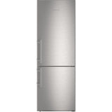 Combina frigorifica Liebherr CNef 5745, 397 L, No Frost, Display, Touch control, Alarma usa, Raft sticle, SuperCool, Functie vacanta, Clasa D, H 201 cm, Inox