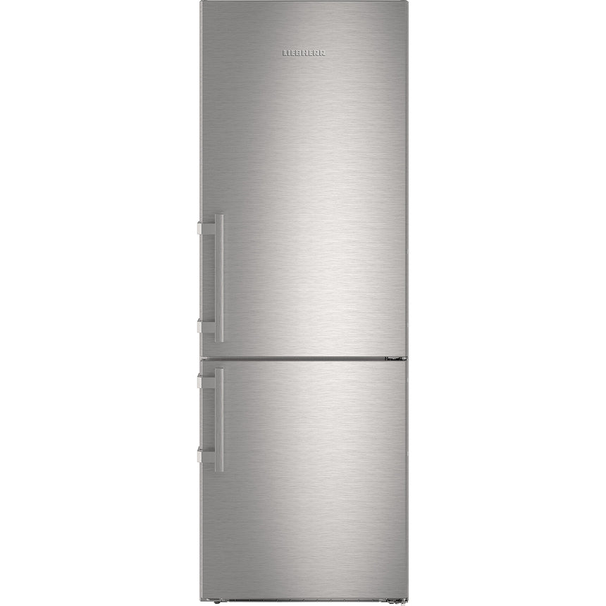 Combina frigorifica Liebherr CNef 5745, 397 L, No Frost, Display, Touch control, Alarma usa, Raft sticle, SuperCool, Functie vacanta, Clasa D, H 201 cm, Inox