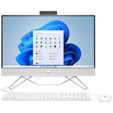 Sistem PC All in One HP 24-cb0000nq, AMD Ryzen 7 5700U pana la 4.3GHz, 23.8" Full HD Touch, 16GB, 1TB, SSD 1TB, AMD Radeon Graphics, Windows 11 Home, Alb