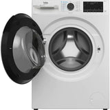 Masina de spalat rufe cu uscator Beko B5DFT59447W, Spalare 9 kg, Uscare 6 kg, 1400 RPM, Clasa C, HomeWhiz, AddXtra, SteamCure, Motor ProSmart Inverter, AquaWave, Alb