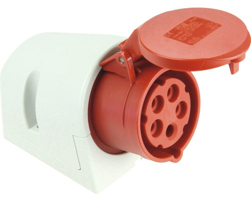 Priza Trifazica Pce 32a, Montaj Aplicat, Pentru Exterior Ip44
