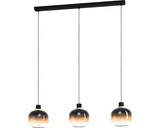 Lustra Oilella E27 Max. 3x40w, Fumuriu/maro