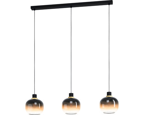 Lustra Oilella E27 Max. 3x40w, Fumuriu/maro