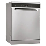 Masina de spalat vase Whirlpool WFO3T233P65X, 14 seturi, 10 programe, Clasa D, PowerClean Pro, Tehnologia al 6-lea Simt, Motor Inverter, Sistem Natural Dry, 60 cm, Inox
