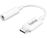 Adaptor USB-C - Auxiliar, mufa Jack de 3,5 mm, alb