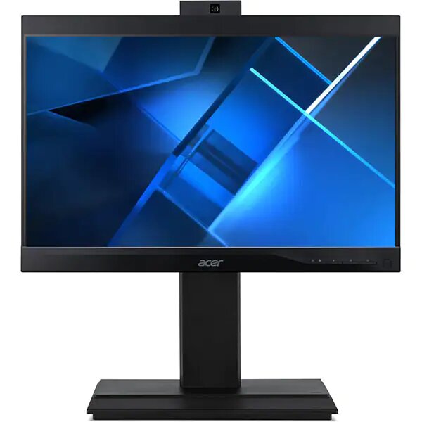 Sistem PC All in One ACER Veriton VZ6870G, Intel Core i7-10700 pana la 4.8GHz, 23.8" Full HD, 32GB, SSD 1TB, AMD Radeon R5 330 2GB, Endless, Negru