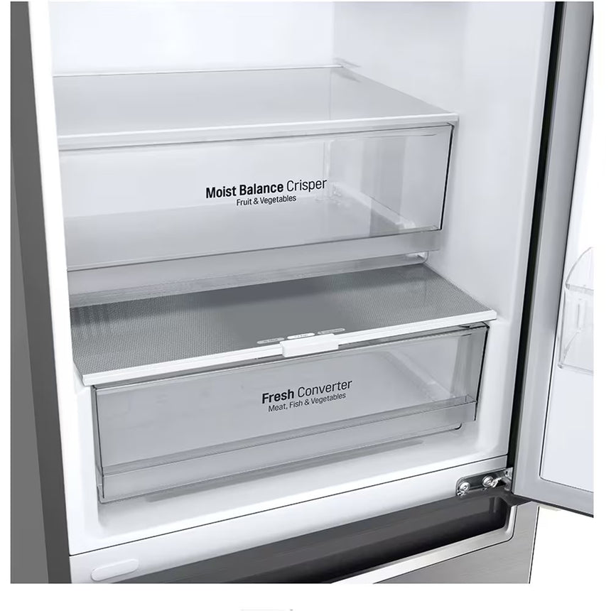 Combina Frigorifica LG GBB61PZGCN1, No Frost, 341 l, H 186 cm, Clasa C, Argintiu