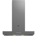 Hota incorporabila decorativa Beko BHCB61632XH, Putere de absorbtie 599 m3/h, 1 motor, Soft Touch, 3 trepte de viteza, Iluminare cu LED, 60 cm, Inox