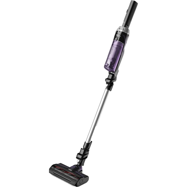 Aspirator vertical Rowenta X-Nano RH1129WO, 100 W, 0.4l, Autonomie 40 min, Li-Ion, 14.8V, Tehnologie ciclonica, Perie pentru tapiterie, Negru/Mov