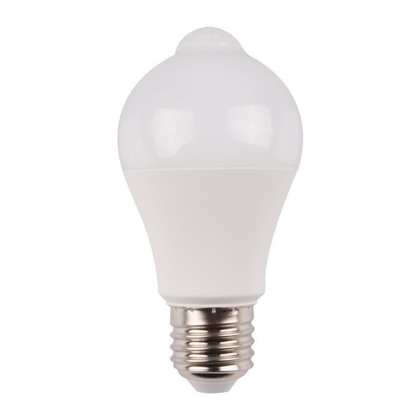 Bec cu LED cu senzor PIR A60 10W lumina rece, Well