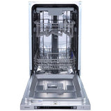 Masina de Spalat Vase Incorporabila HISENSE HV523E10, 10 Seturi, 7 Programe, 45 cm, Clasa E, Panou Comanda Inox
