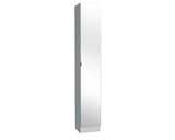 Dulap baie inalt cu oglinda pelipal Wien, 1 usa, MDF, 195,5x32,5 cm, alb