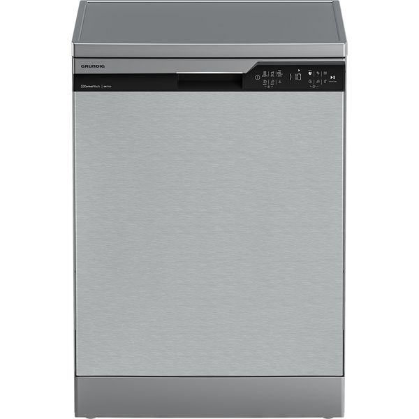 Masina de Spalat Vase Independenta GRUNDIG GNFP4630XBW, HomeWhiz, 16 Seturi, 11 Programe, 60 cm, Clasa C, Inox