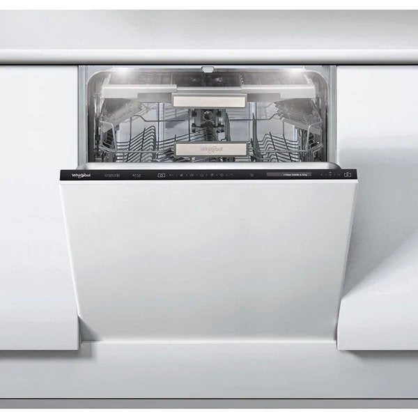 Masina de spalat vase incorporabila Whirlpool WIF4O43DLGTE, 14 seturi, 11 programe, Clasa A+++, Tehnologia al 6-lea Simt, PowerClean, PowerDry, Light inside, Display touch, 60 cm