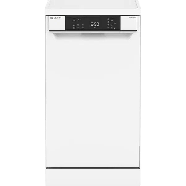 Masina de spalat vase SHARP QW-NS1CF49EW-EU, 10 seturi, 4 programe, 45 cm, Clasa E, Alb