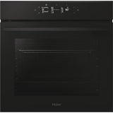 Cuptor incorporabil Haier H6 ID46G3YTB, Electric, Autocuratare pirolitica si hidrolitica, 78 l, Clasa A++, Wi-Fi, negru