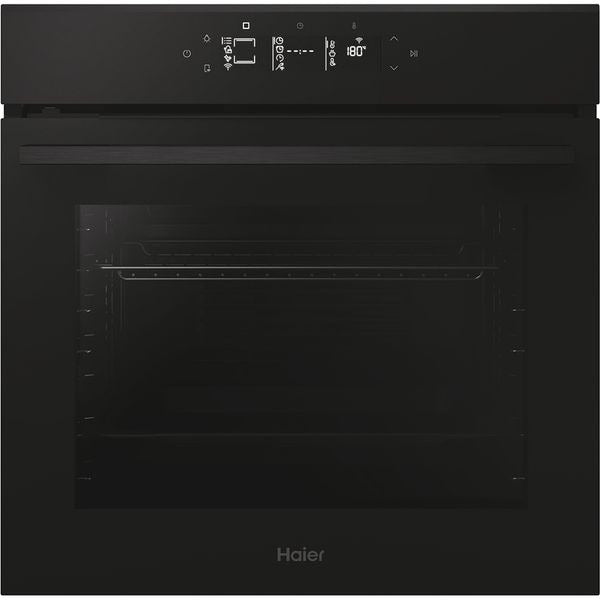 Cuptor incorporabil Haier H6 ID46G3YTB, Electric, Autocuratare pirolitica si hidrolitica, 78 l, Clasa A++, Wi-Fi, negru