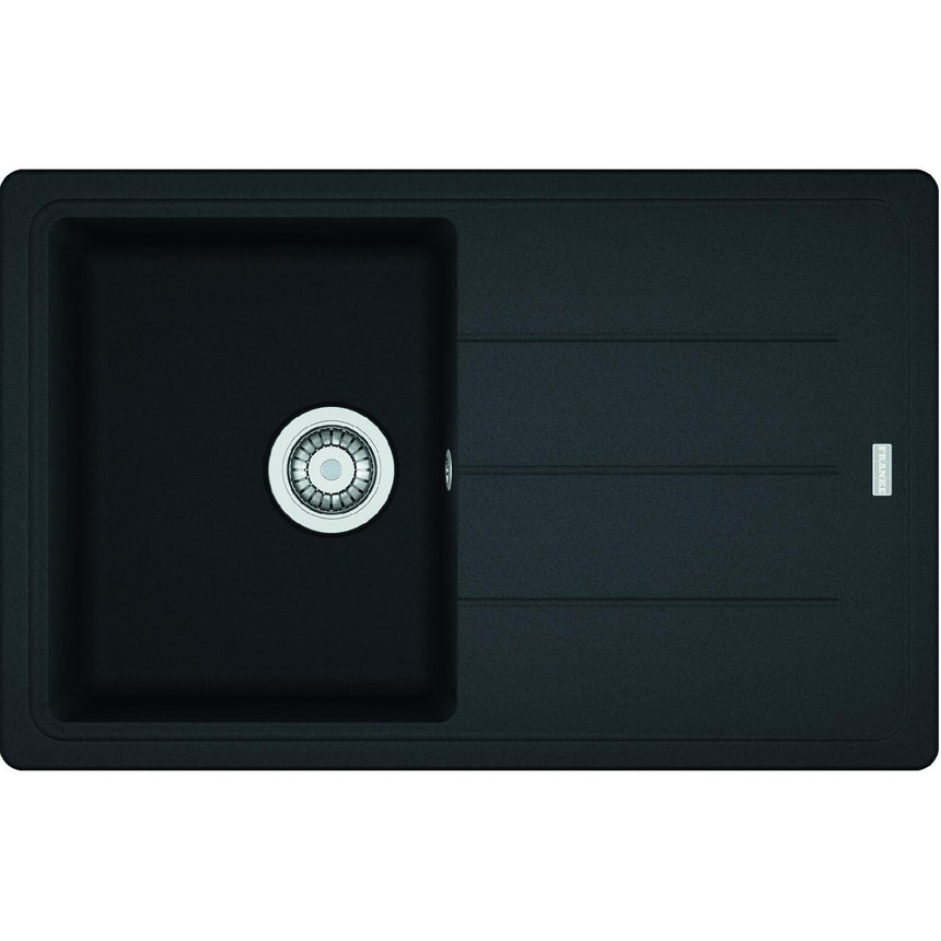 Pachet chiuveta bucatarie Franke BFG 611-78, adancime cuva 200mm, 780x500mm + Baterie Novara Plus, Negru