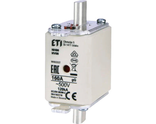 Siguranta Fuzibila De Mare Putere Eti Nv00 160a 500v