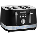 Prajitor paine MORPHY RICHARDS Illumination 248020EERROM, 1800W, 4 felii, negru-argintiu