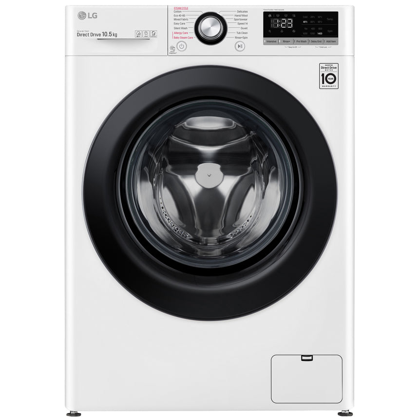 Masina de spalat rufe LG F4WV310S6E, 10.5 kg, Clasa B, Motor AI DD Inverter Direct Drive, Steam, Smart diagnosis, Alb