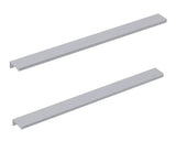 Manere Pentru Mobilier Baie Roca Elegance 60 Cm, Aluminiu, Crom, Set 2 Bucati