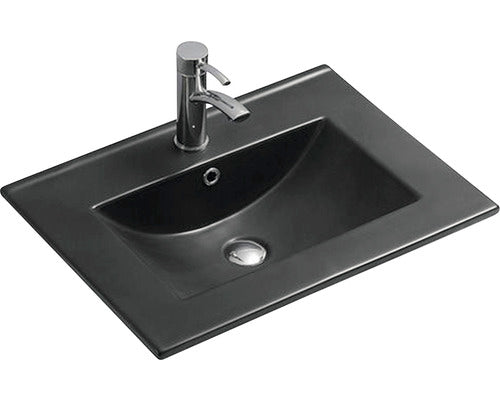 Lavoar Ceramic, 61x46,5 cm, Negru Mat, 60E