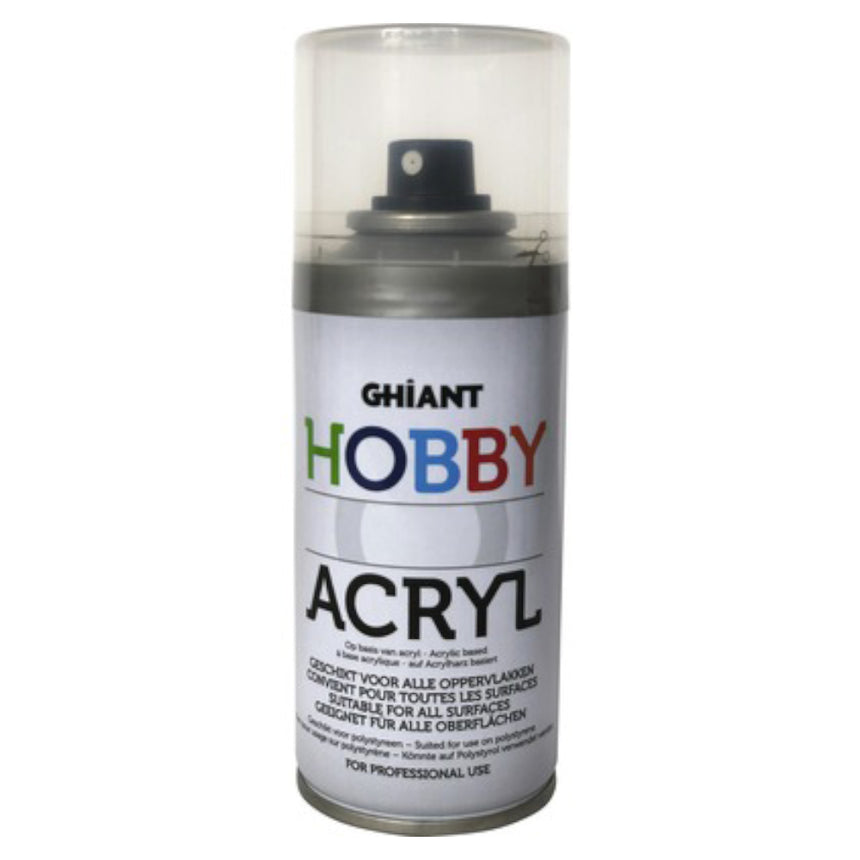 Vopsea acrilica spray Hobby Acryl Ghiant, Silver, 150 ml