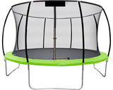 Trambulina Copii Certificata Tuv-ce Cu Plasa De Siguranta Si Scara Ø 427 Cm H 269 Cm Negru/verde