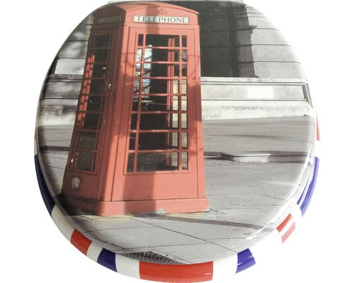 Capac WC ADOB Imola model telefon, inchidere lenta, 45x37,5 cm