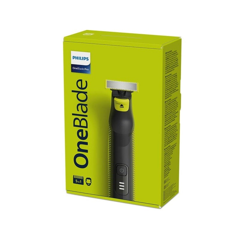 Aparat de Tuns PHILIPS Oneblade Pro QP6504/15, Acumulator, 90 Min Autonomie, Negru