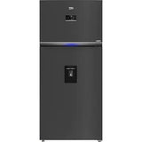 Frigider cu doua usi Beko RDNE650E40DZXBRN, 630 l,Neo Frost Dual Cooling, Everfresh+, HarvestFresh, AeroFlow, Compresor ProSmart Inverter, Dozator apa, Clasa E, H 187 cm, Dark Inox