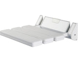 Scaun rabatabil pentru dus BISK Masterline PRO 32x32,8 cm alb
