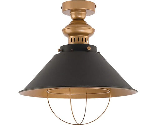 Plafoniera Garret E27 Max. 1x60w, Negru/cupru