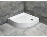 Cadita De Dus Semirotunda Radaway Laros A Compact 85x85x17 Cm Acril Alb Sla8585-01