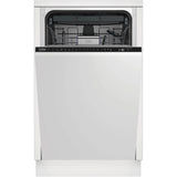 Masina de spalat vase incorporabila Beko DIS28120, 11 seturi, 8 programe, Clasa E, Motor ProSmart Inverter, AquaIntense, Fast+, HalfLoad, 45 cm